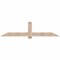 Ekena Millwork Eugene Smooth Timber Gable Bracket, Douglas Fir, 84"W x 21"H x 1 1/2"D x 5 1/2"F, 6/12 Pitch GBW084X21X0206EUG00SDF - alternate 1